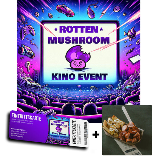 Rotten Mushroom Kino Event Ticket + Berlin Fritten (vegan möglich)